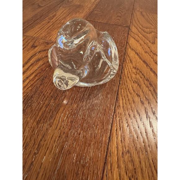 VTG Duck Ashtray Cigar Pipe Rest Candy Dish Heavy Clear Glass Figure Collectible - Picture 3 of 16